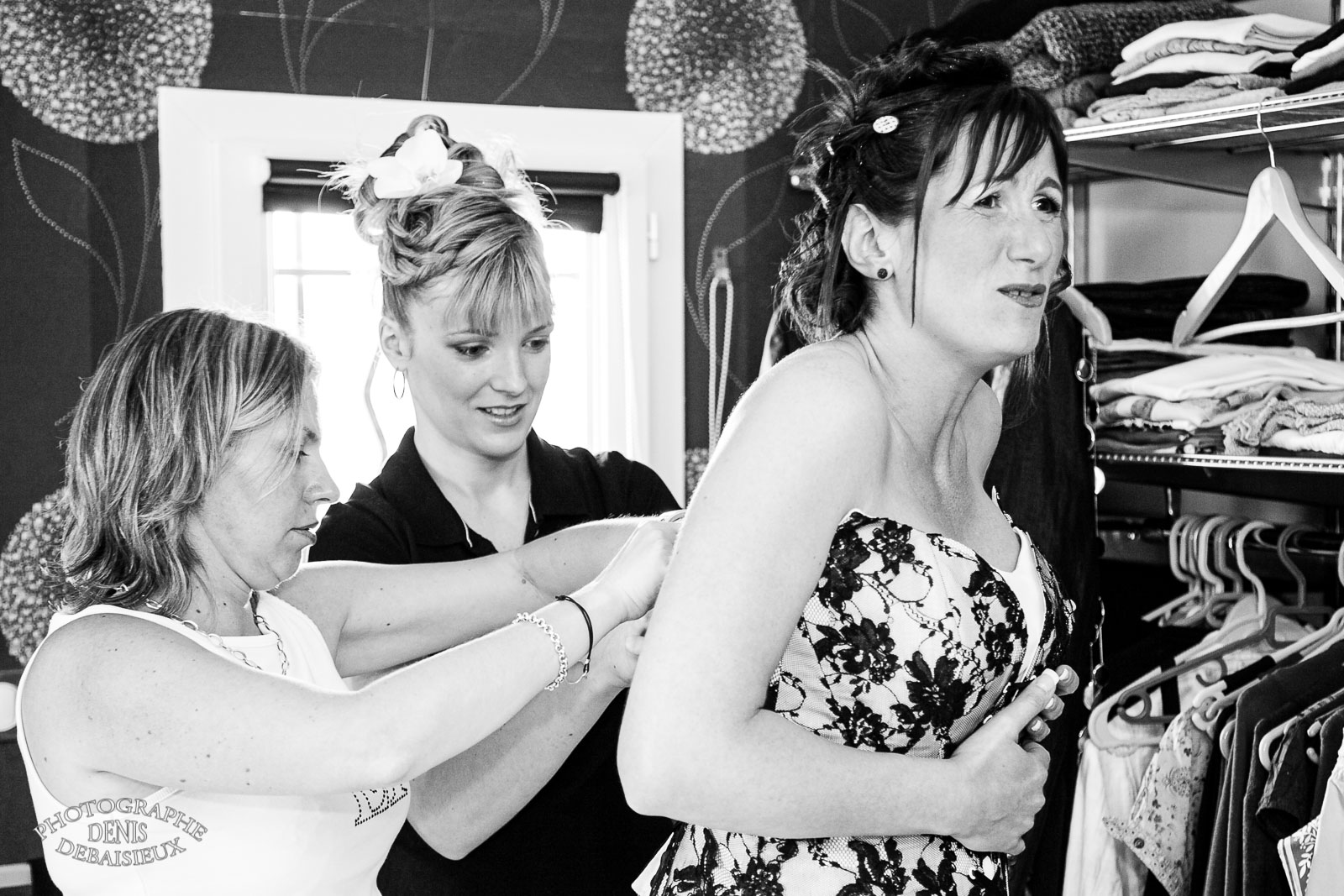 Habillage de la mariée