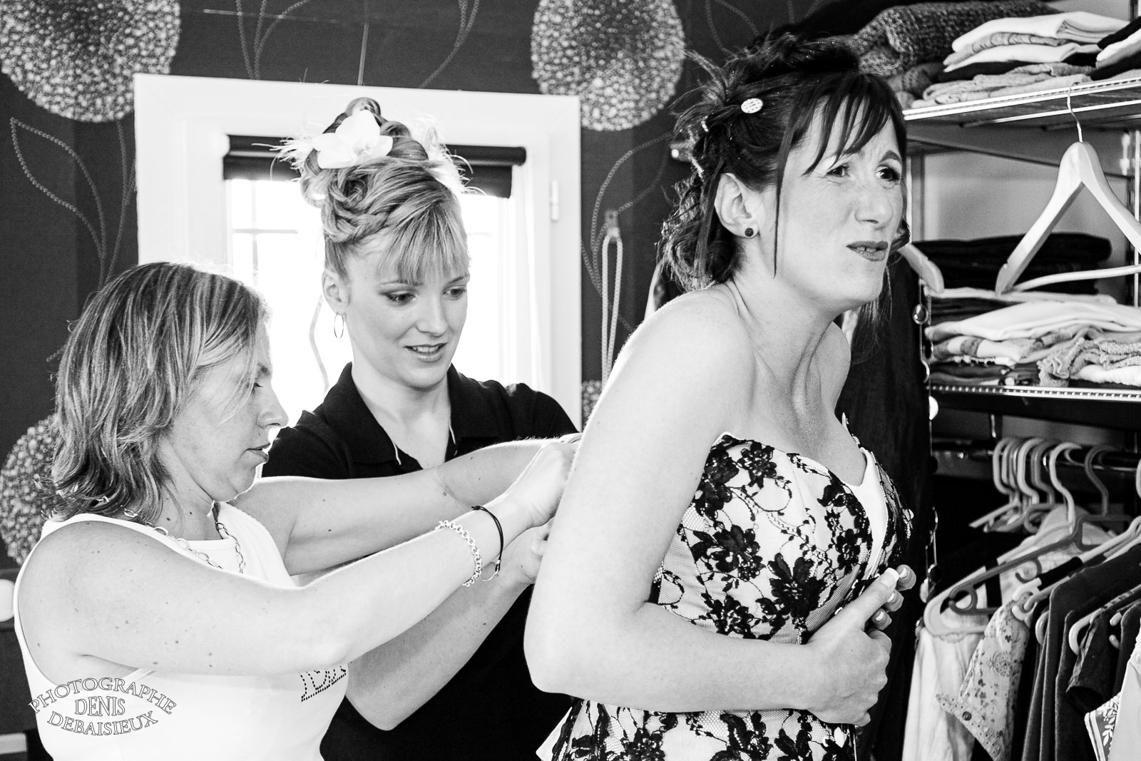 Habillage de la mariée
