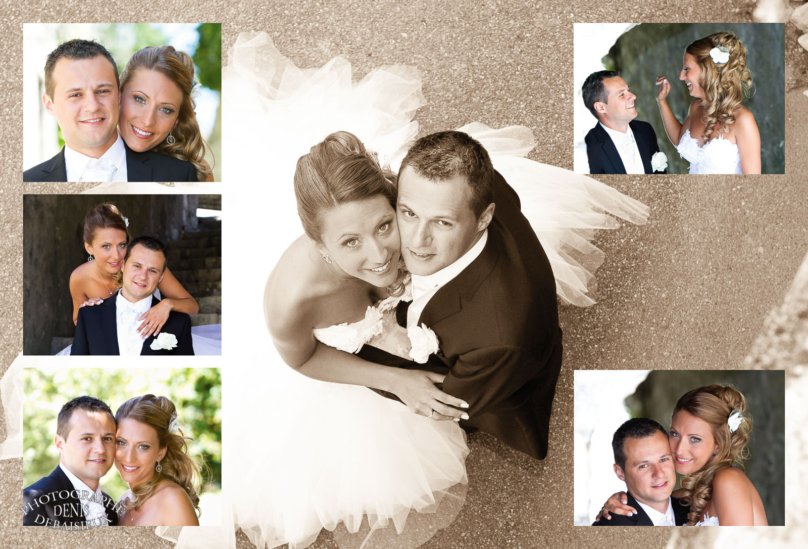 Mise en page livre photo mariage