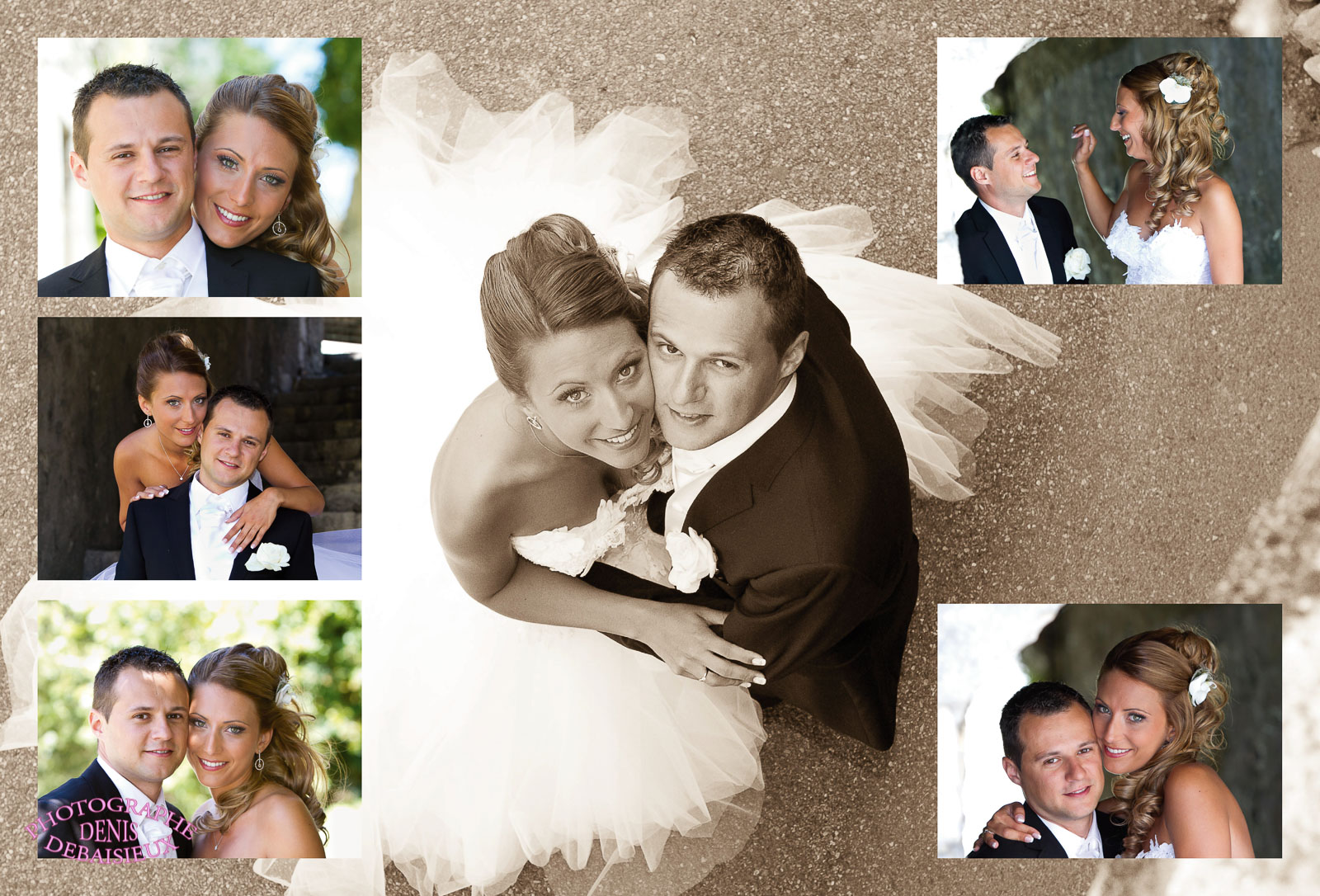 Mise en page livre photo mariage