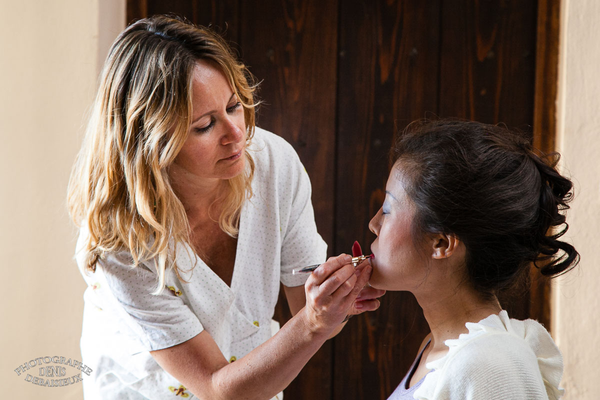 Maquillage de la mariée
