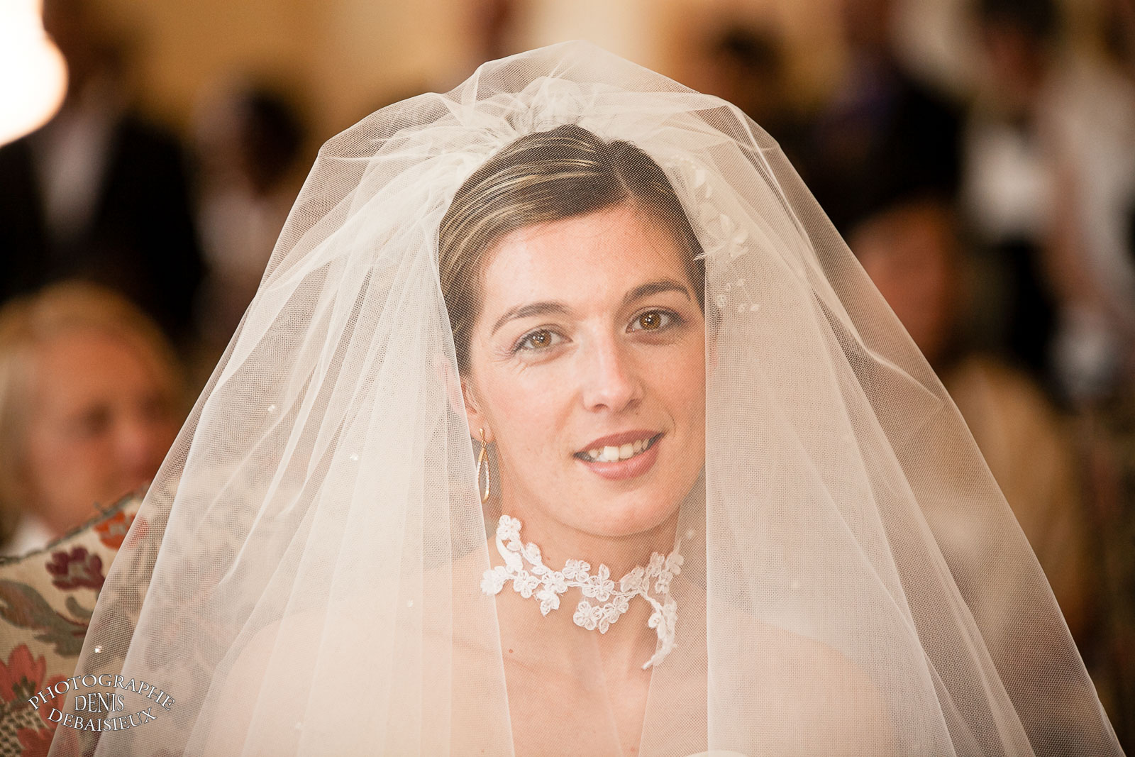 Portrait de la mariée voilée