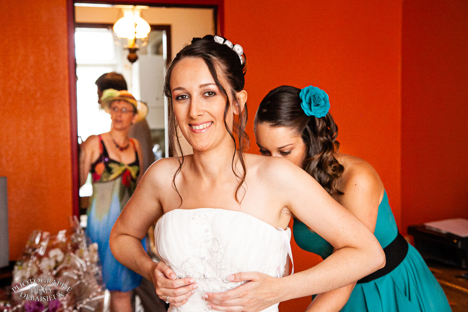 Habillage de la mariée